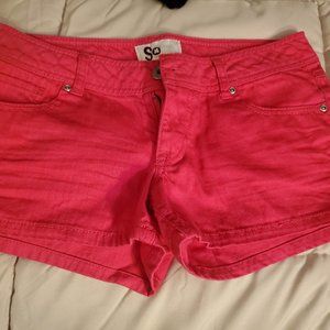 Hot Pink Denim Short-Shorts